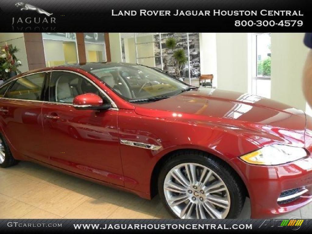 2011 XJ XJL Supercharged - Claret Red Metallic / Ivory/Oyster photo #1
