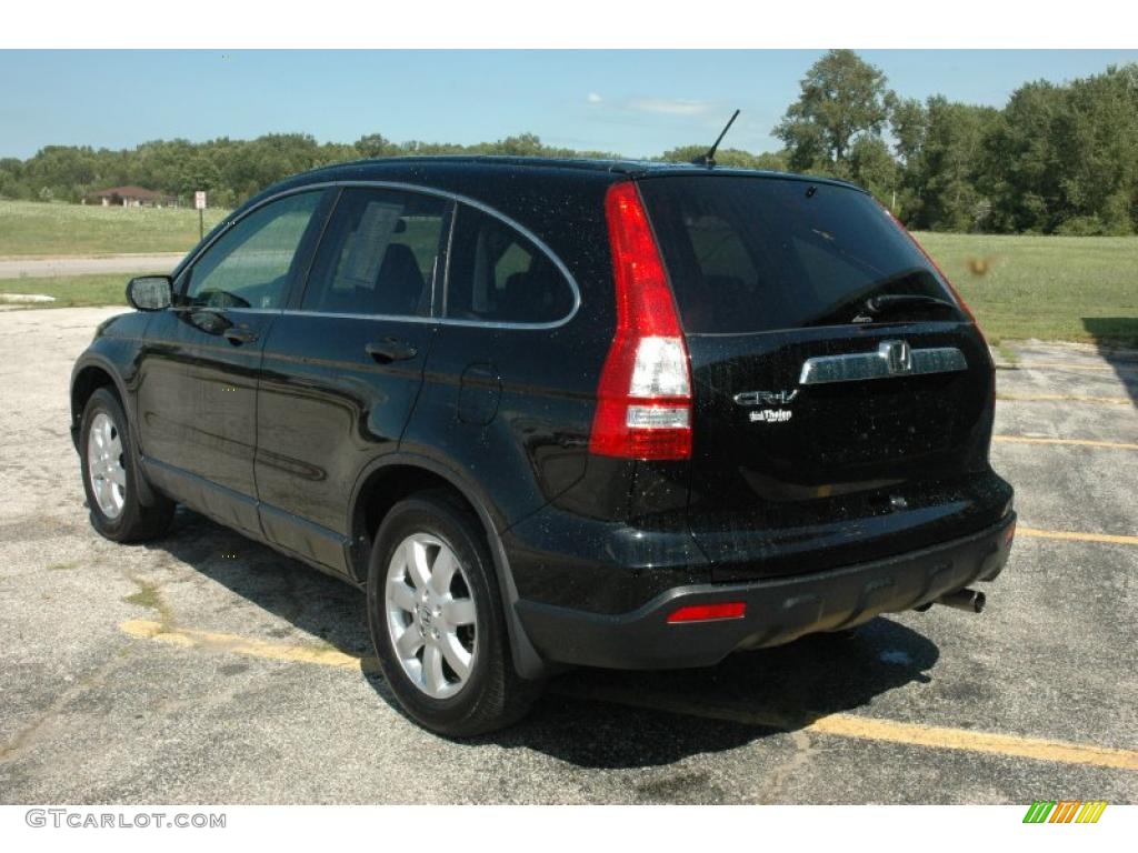 2008 CR-V EX 4WD - Nighthawk Black Pearl / Black photo #4