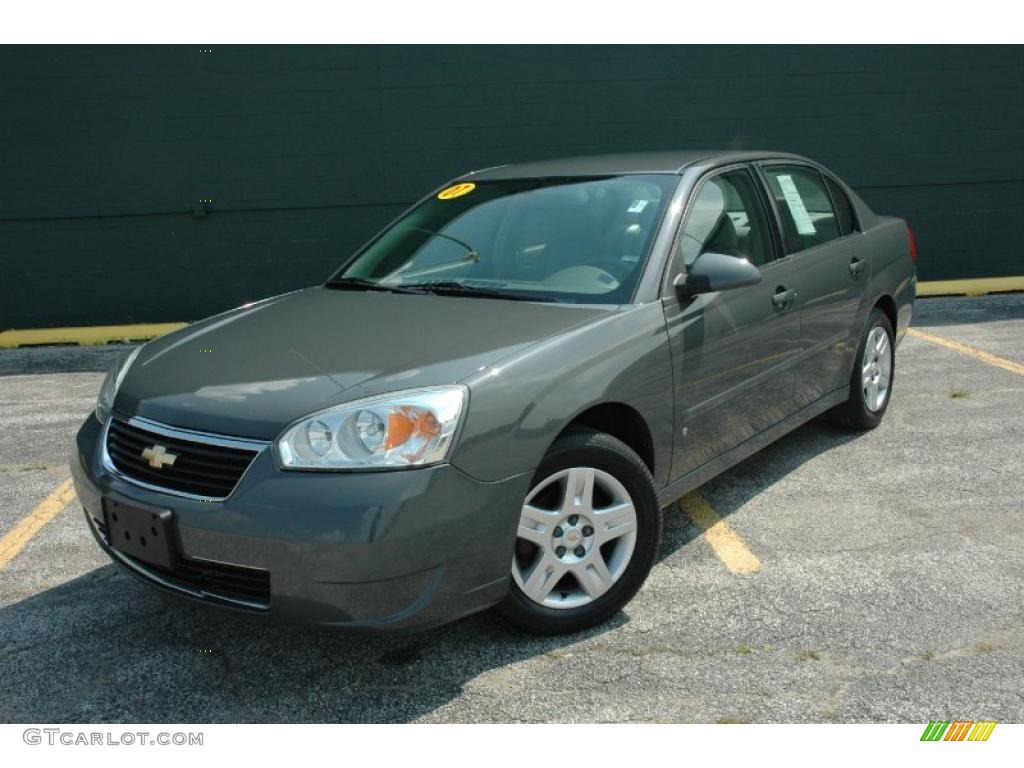 2007 Malibu LT Sedan - Dark Gray Metallic / Titanium Gray photo #1