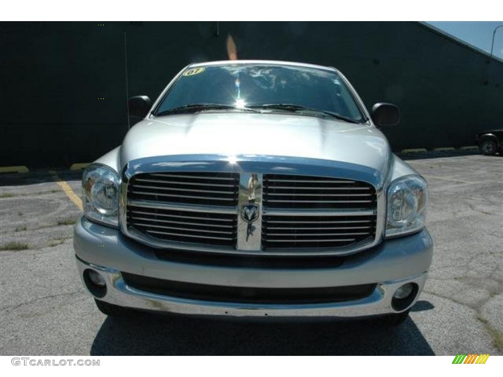 2007 Ram 1500 Big Horn Edition Quad Cab 4x4 - Bright Silver Metallic / Medium Slate Gray photo #2