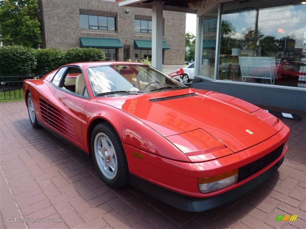 Red 1986 Ferrari Testarossa Standard Testarossa Model Exterior Photo #34393028