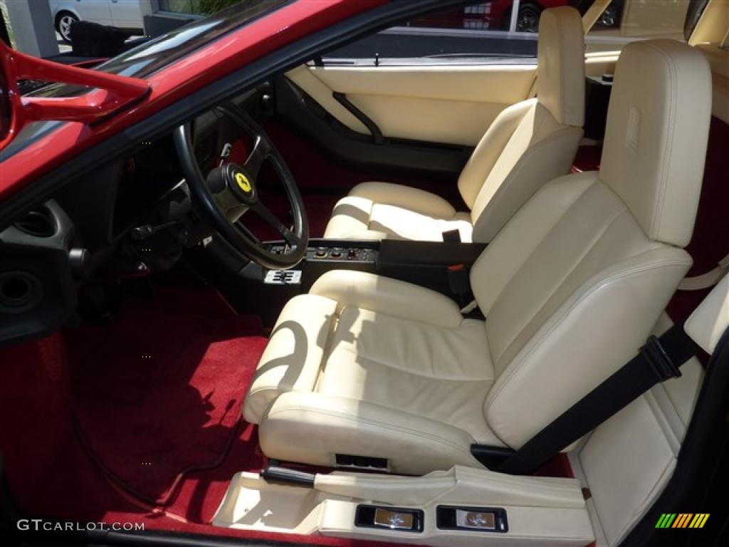 Cream Interior 1986 Ferrari Testarossa Standard Testarossa Model Photo #34393272