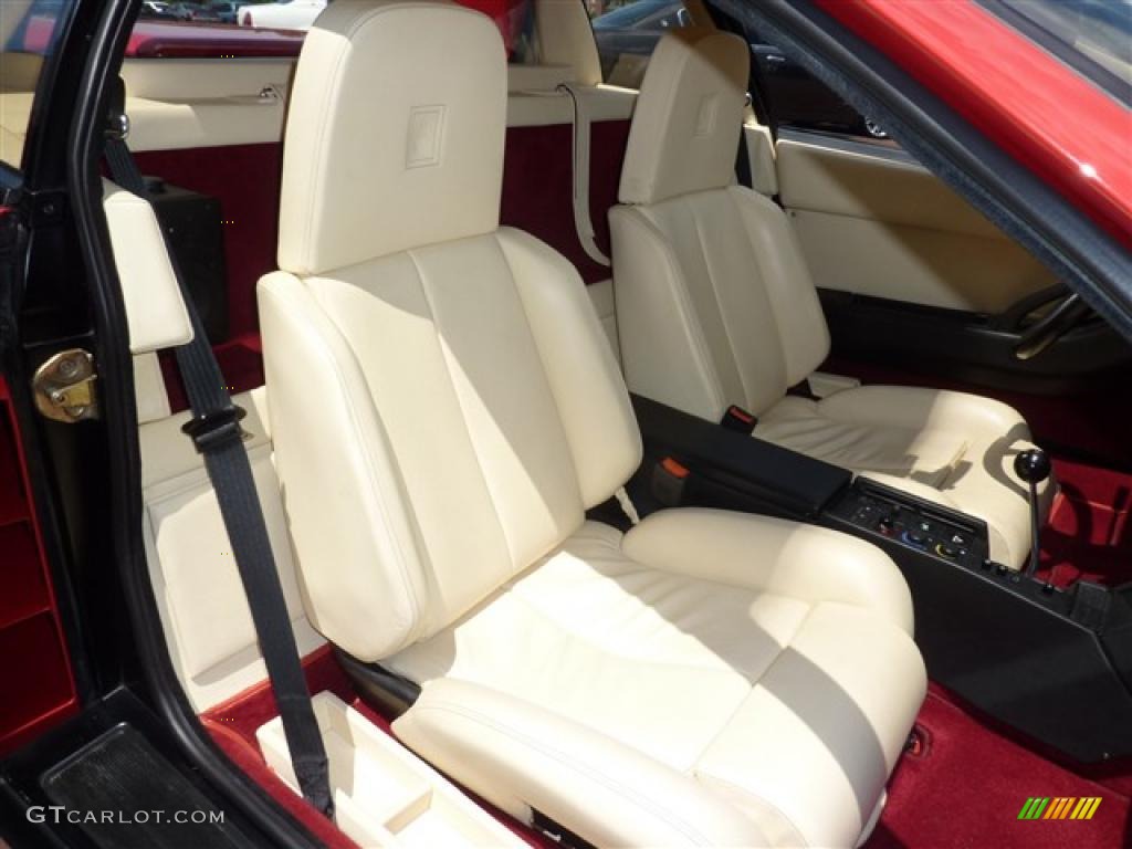 Cream Interior 1986 Ferrari Testarossa Standard Testarossa Model Photo #34393420