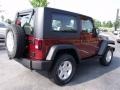 2010 Red Rock Crystal Pearl Jeep Wrangler Sport 4x4  photo #3