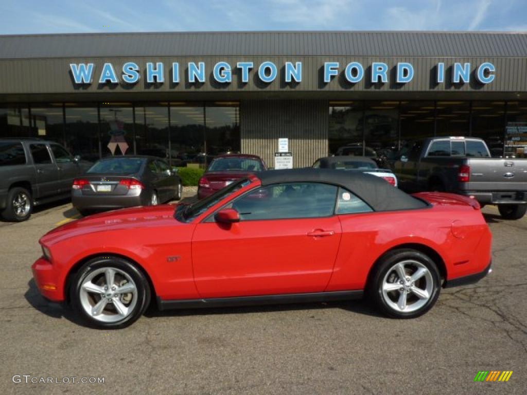 2010 Mustang GT Convertible - Torch Red / Charcoal Black photo #1