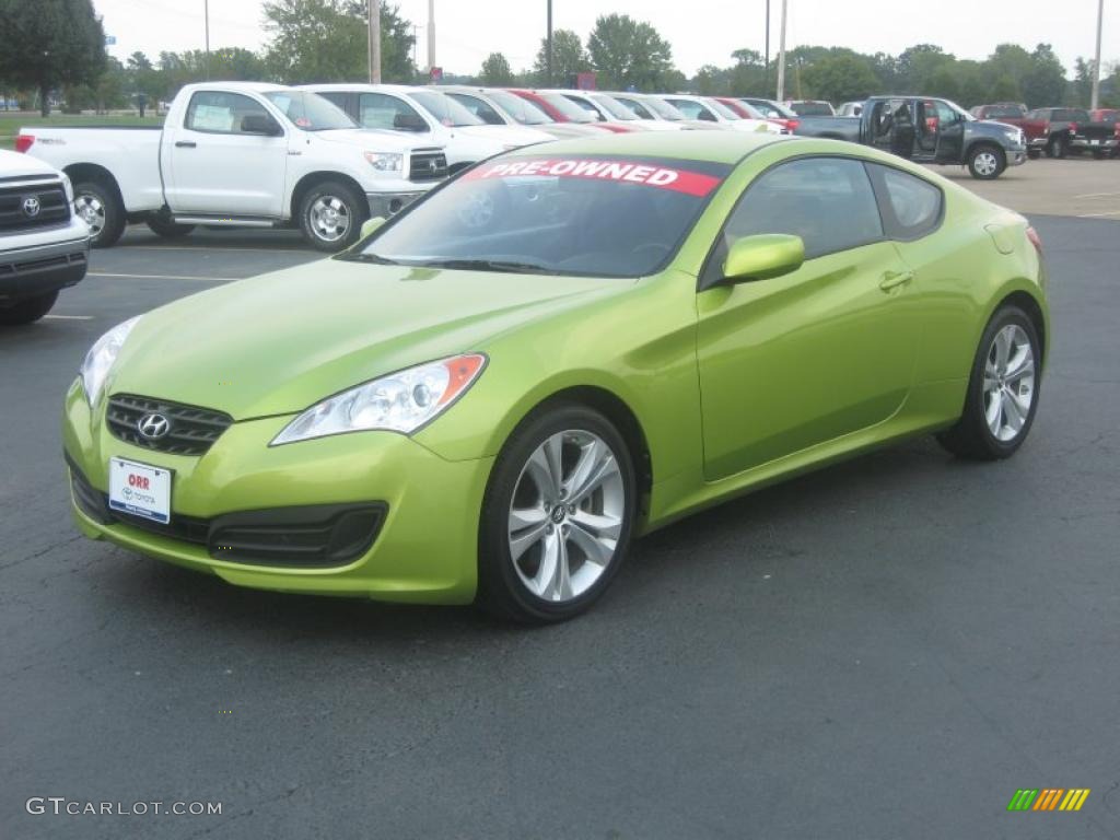 2010 Lime Rock Green Hyundai Genesis Coupe 2 0t 34392455 Photo 3 2010 Genesis Coupe 2 0t Lime Rock Green Black Photo 3