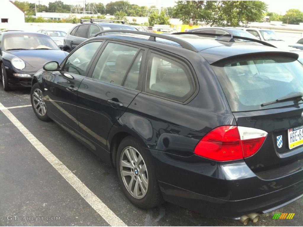 2007 3 Series 328xi Wagon - Monaco Blue Metallic / Saddle Brown/Black photo #5