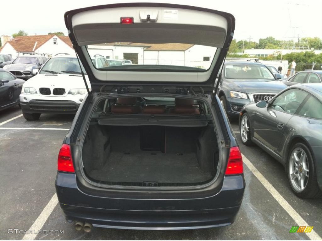 2007 3 Series 328xi Wagon - Monaco Blue Metallic / Saddle Brown/Black photo #14