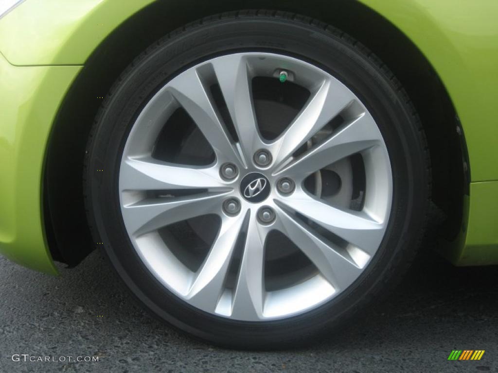 2010 Genesis Coupe 2.0T - Lime Rock Green / Black photo #21