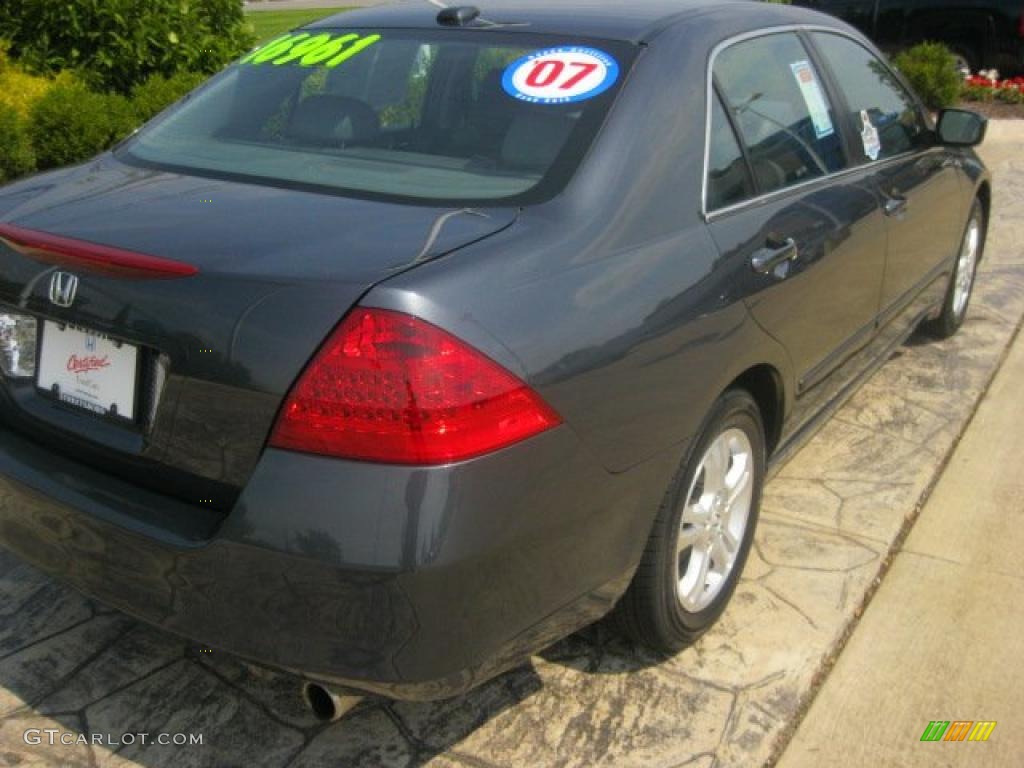 2007 Accord EX-L Sedan - Graphite Pearl / Gray photo #8