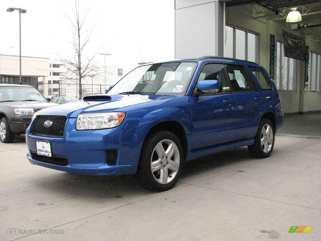 2007 Forester 2.5 XT Sports - WR Blue Pearl / Anthracite Black photo #3
