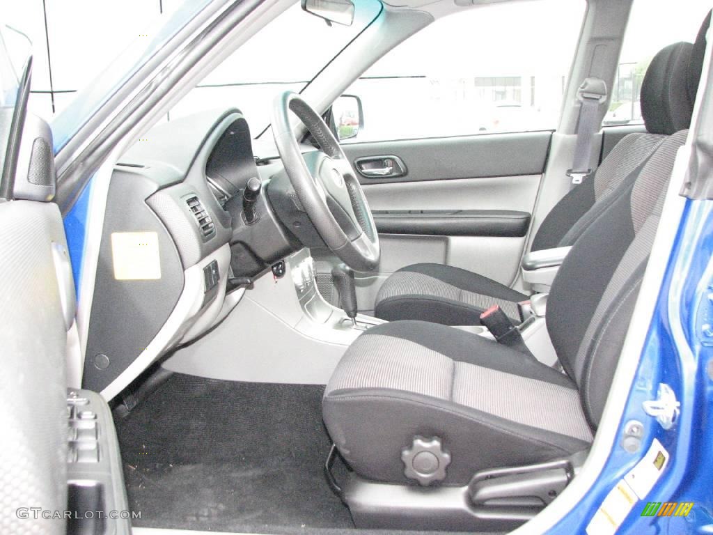 Anthracite Black Interior 2007 Subaru Forester 2.5 XT Sports Photo #3440006