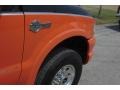 2004 Black/Competition Orange Ford F250 Super Duty Harley Davidson Crew Cab 4x4  photo #11