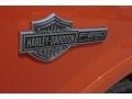 2004 Black/Competition Orange Ford F250 Super Duty Harley Davidson Crew Cab 4x4  photo #12