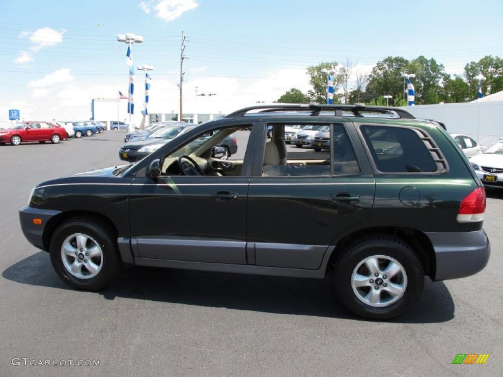 2006 Santa Fe GLS 4WD - Dark Emerald Green / Beige photo #1