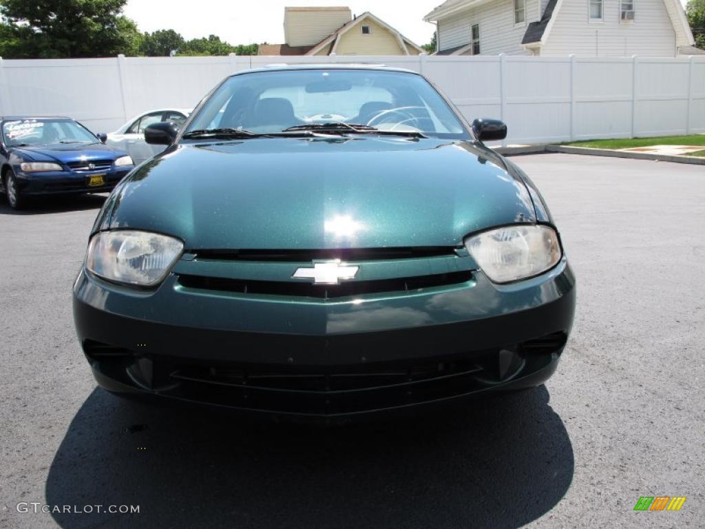 2003 Cavalier Coupe - Dark Green Metallic / Graphite Gray photo #4