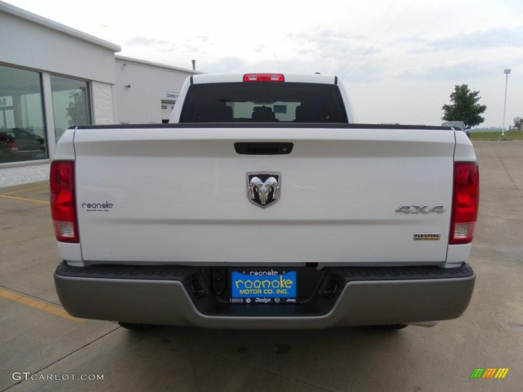 2011 Ram 1500 ST Quad Cab 4x4 - Bright White / Dark Slate Gray/Medium Graystone photo #3