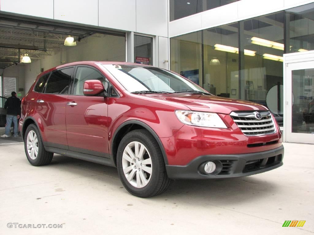 2009 Tribeca Special Edition 5 Passenger - Ruby Red Pearl / Desert Beige photo #1