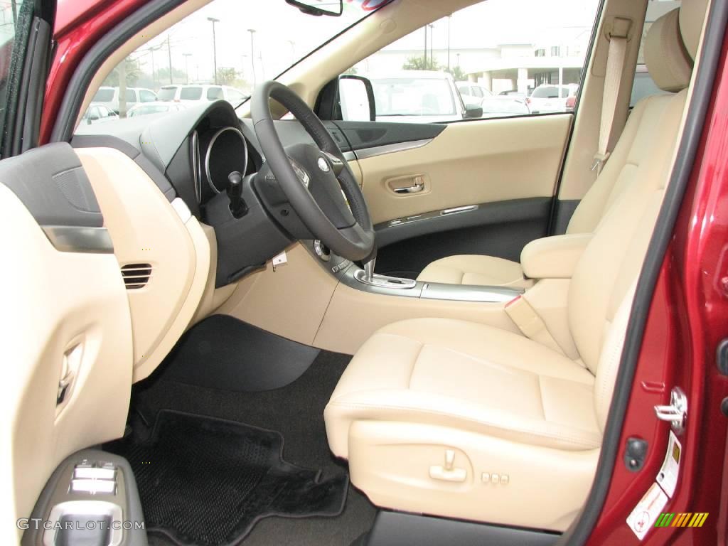 2009 Tribeca Special Edition 5 Passenger - Ruby Red Pearl / Desert Beige photo #5