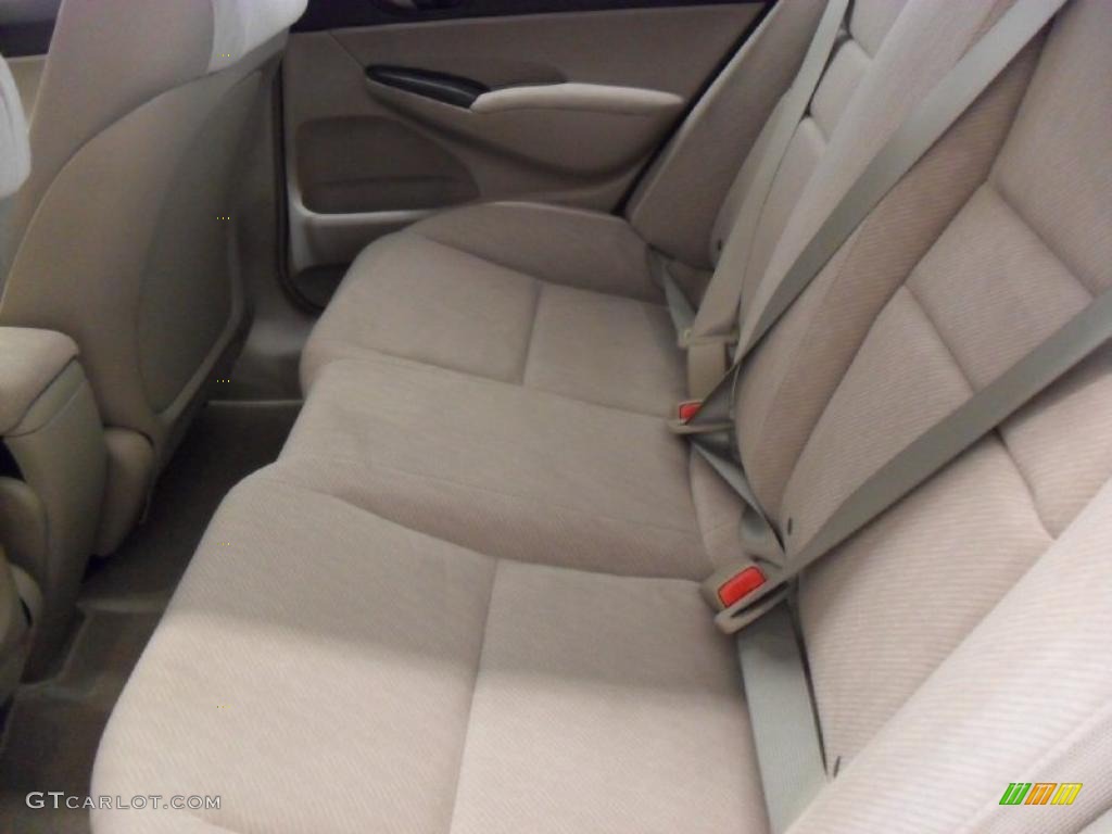 2010 Civic LX Sedan - Urban Titanium Metallic / Beige photo #16