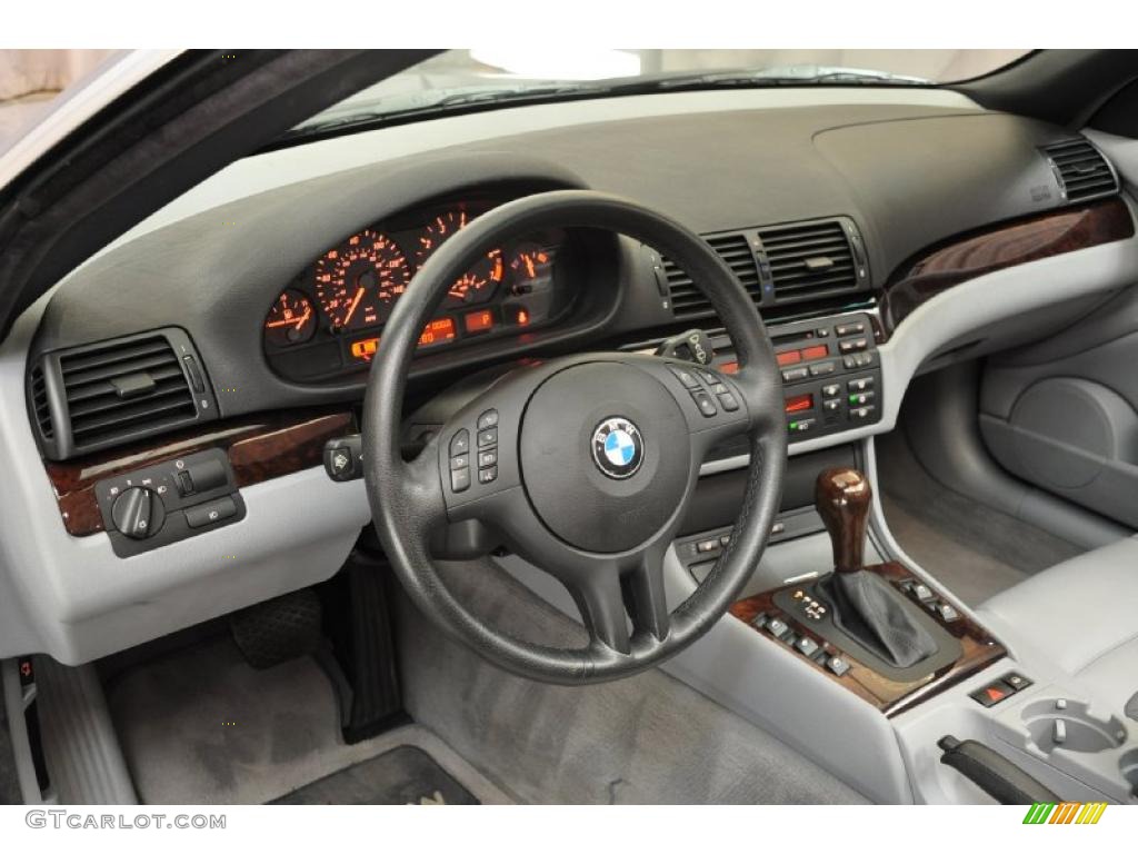 2004 3 Series 325i Convertible - Silver Grey Metallic / Grey photo #12
