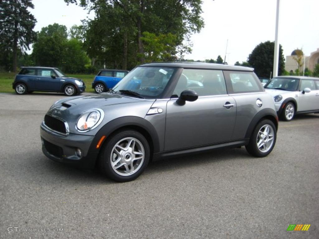 2010 Cooper S Hardtop - Dark Silver Metallic / Grey/Carbon Black photo #1