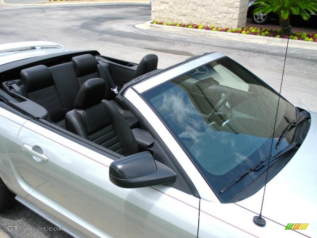 2006 Mustang GT Premium Convertible - Satin Silver Metallic / Dark Charcoal photo #12
