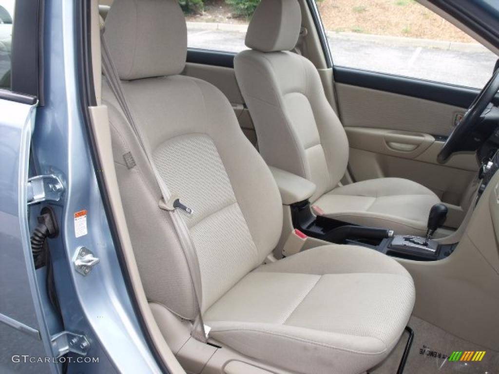 2007 MAZDA3 i Sport Sedan - Ice Blue Metallic / Beige photo #11