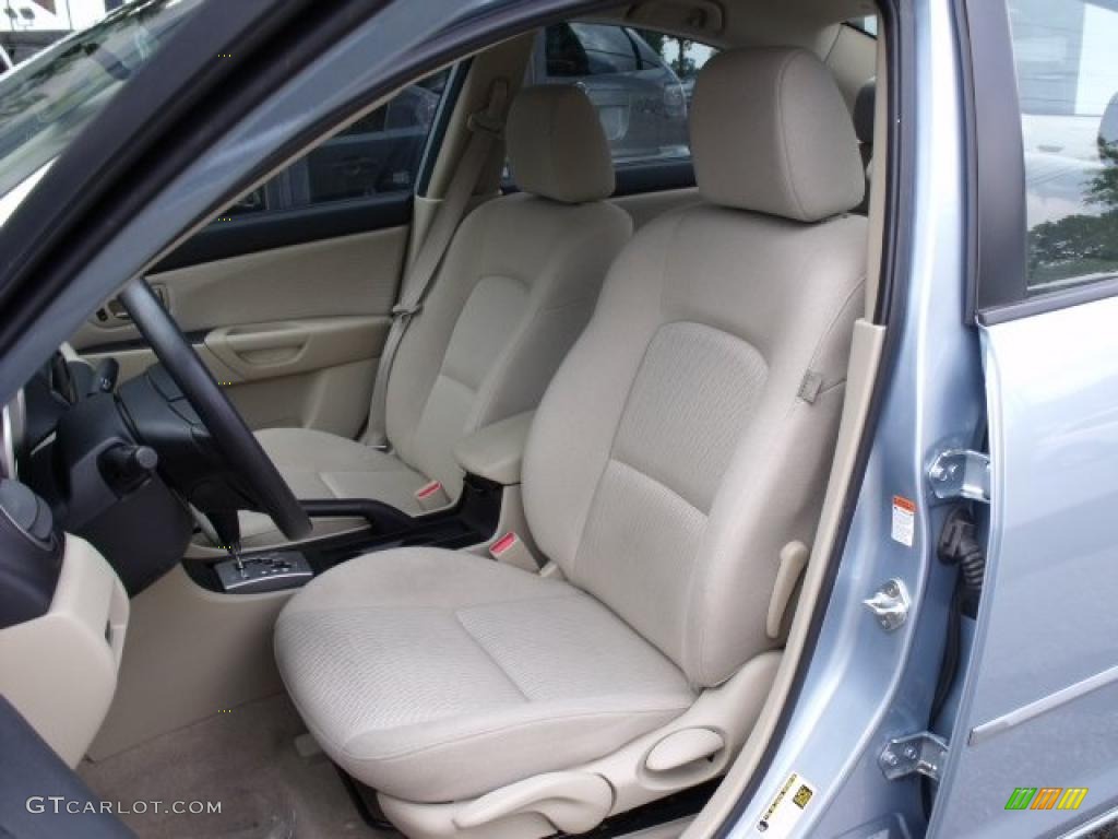 2007 MAZDA3 i Sport Sedan - Ice Blue Metallic / Beige photo #18