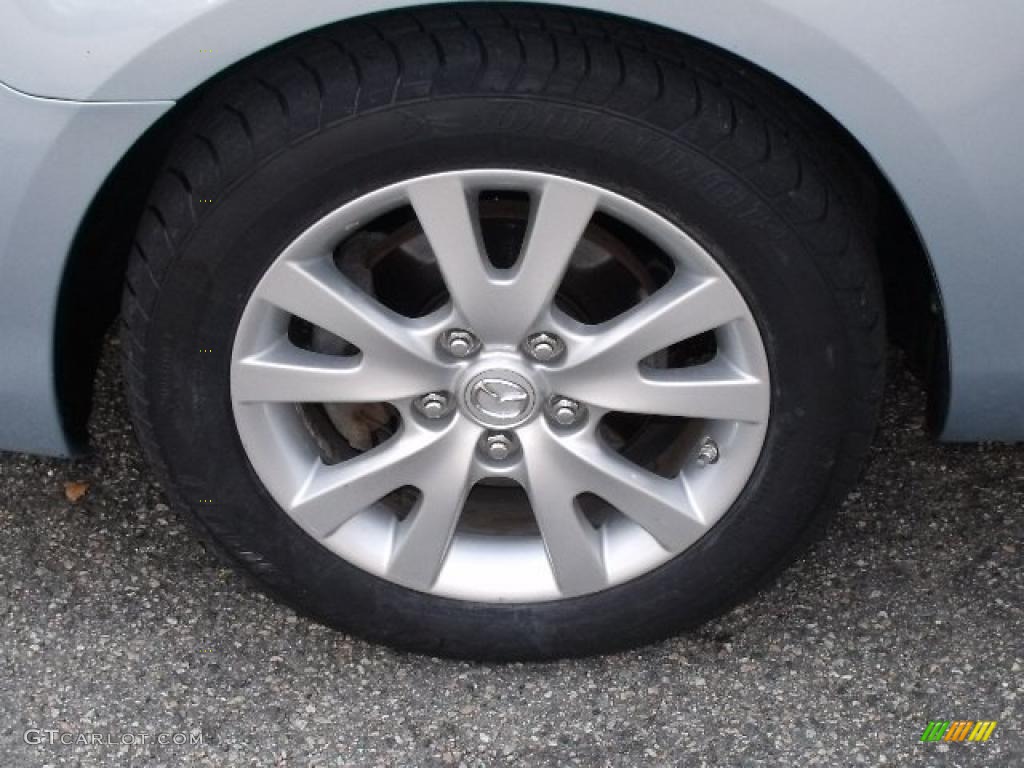 2007 MAZDA3 i Sport Sedan - Ice Blue Metallic / Beige photo #28