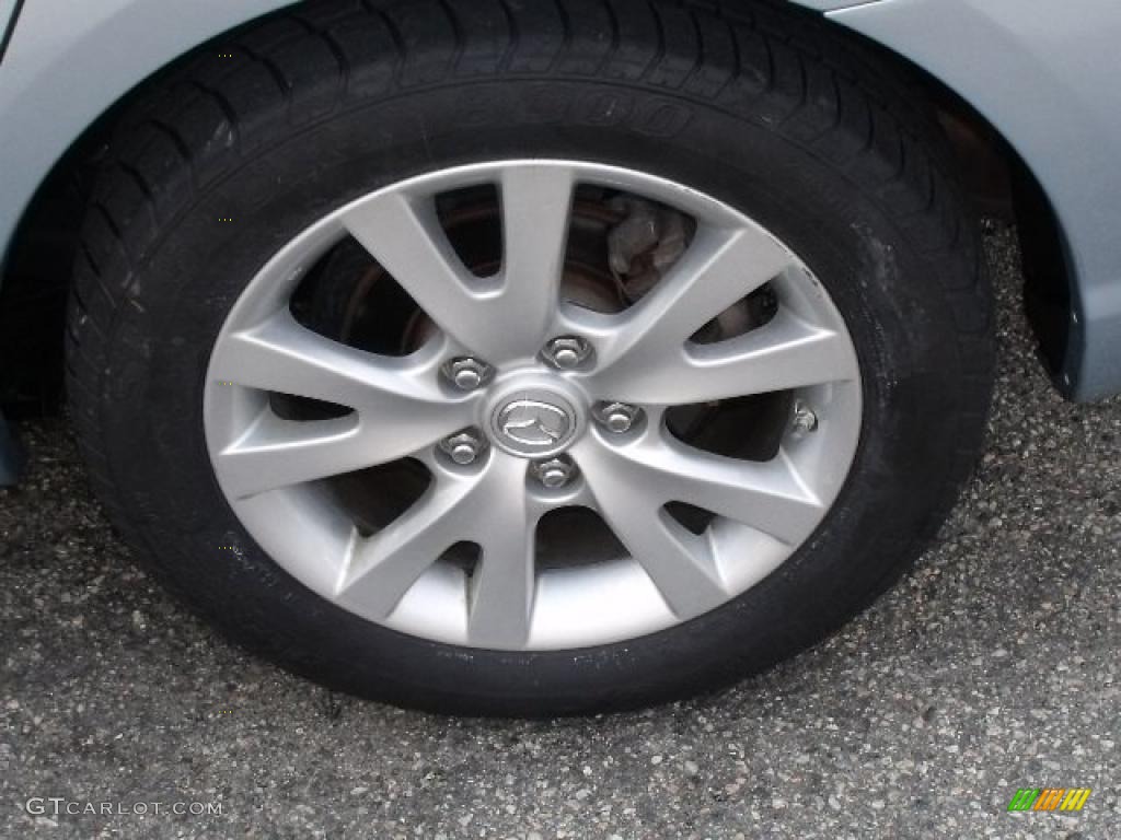 2007 MAZDA3 i Sport Sedan - Ice Blue Metallic / Beige photo #29
