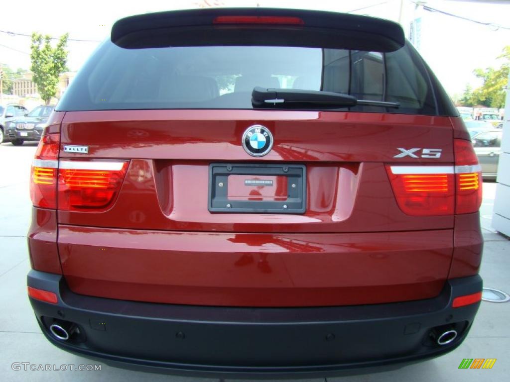 2010 X5 xDrive30i - Vermilion Red Metallic / Sand Beige photo #4