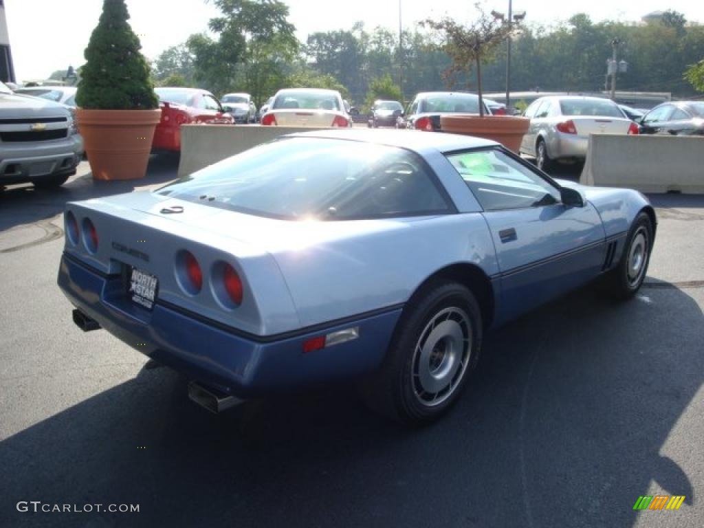 1985 Corvette Coupe - Light Blue Metallic / Medium Blue photo #3