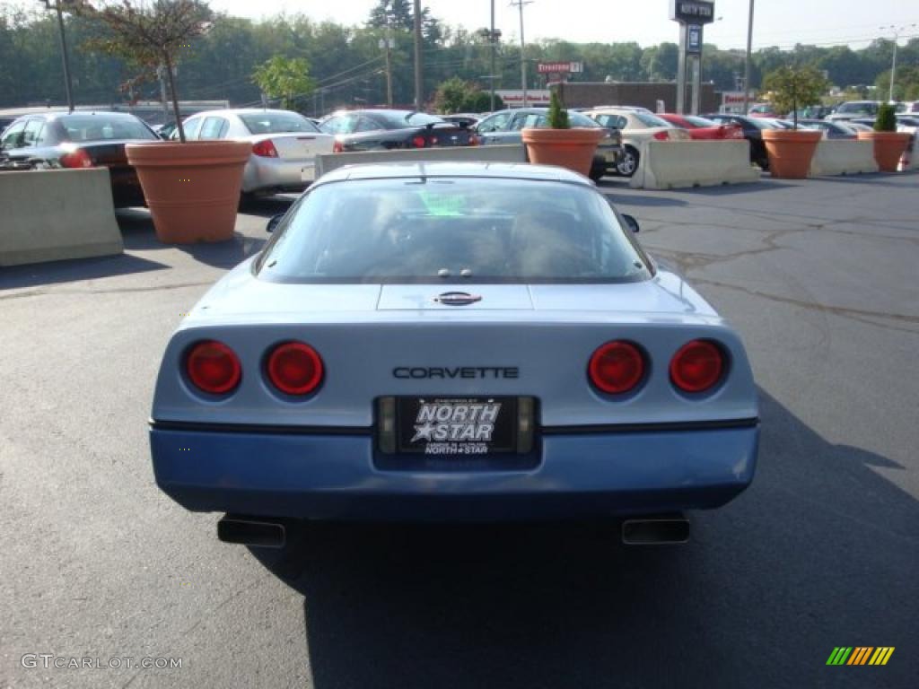 1985 Corvette Coupe - Light Blue Metallic / Medium Blue photo #4