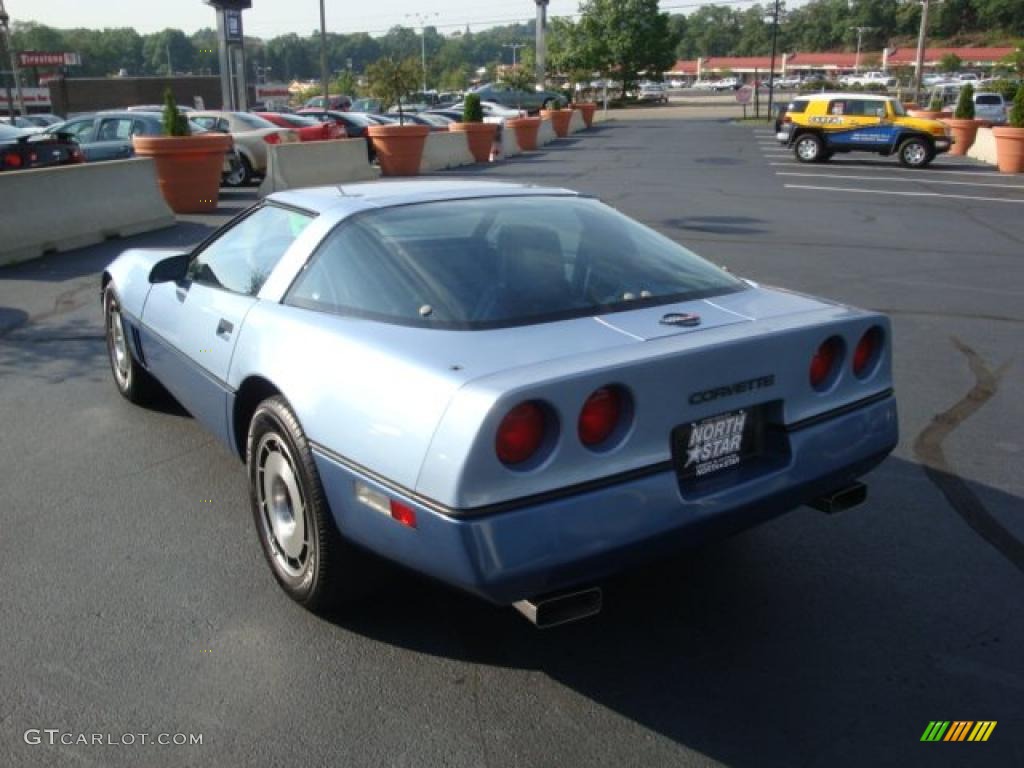 1985 Corvette Coupe - Light Blue Metallic / Medium Blue photo #5