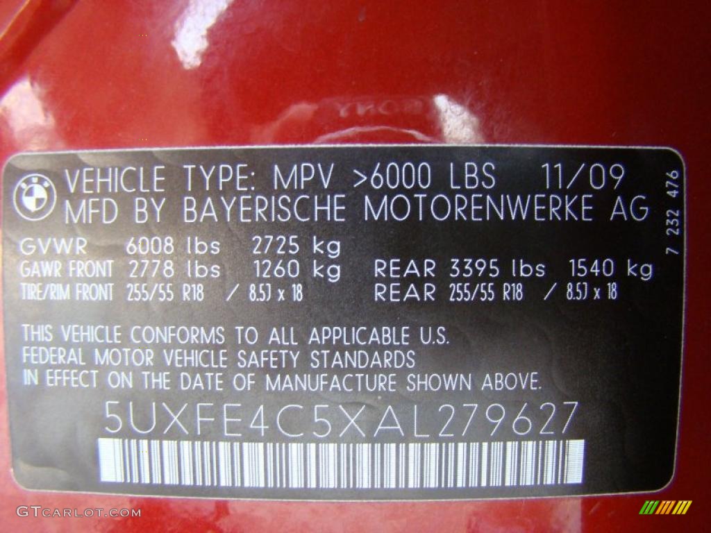2010 X5 xDrive30i - Vermilion Red Metallic / Sand Beige photo #15
