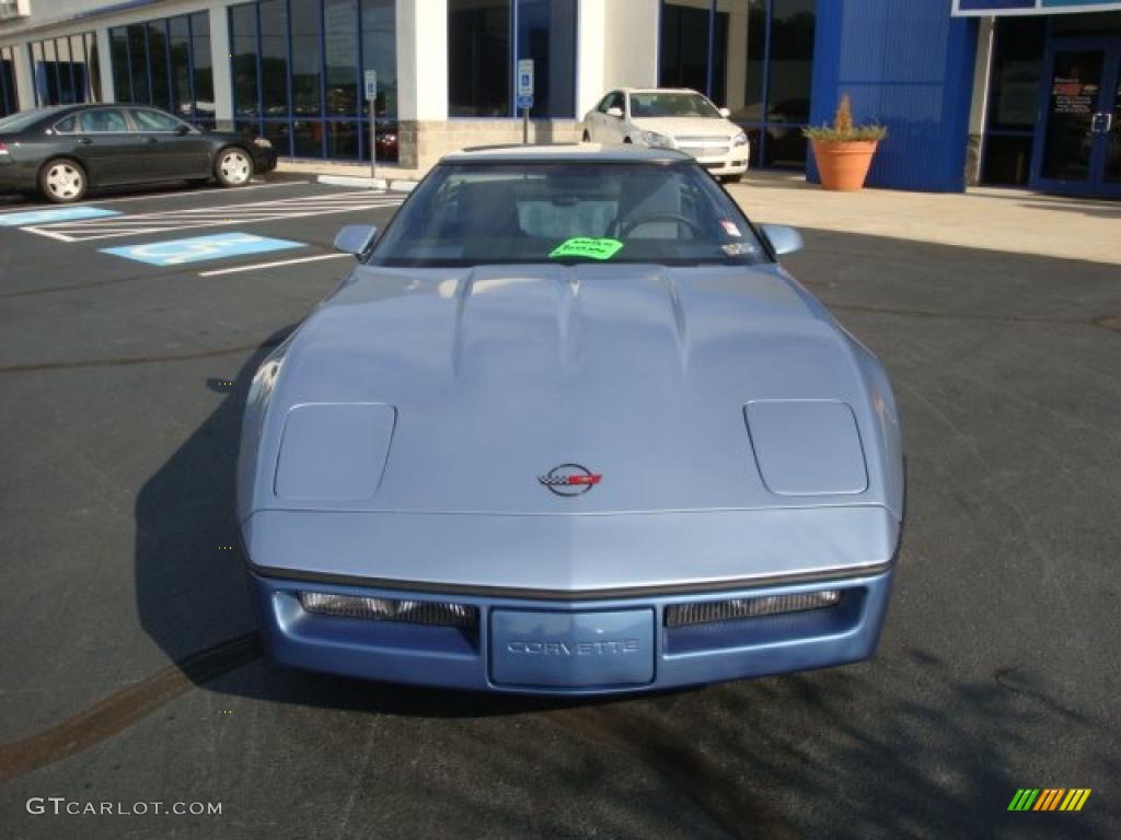 1985 Corvette Coupe - Light Blue Metallic / Medium Blue photo #8