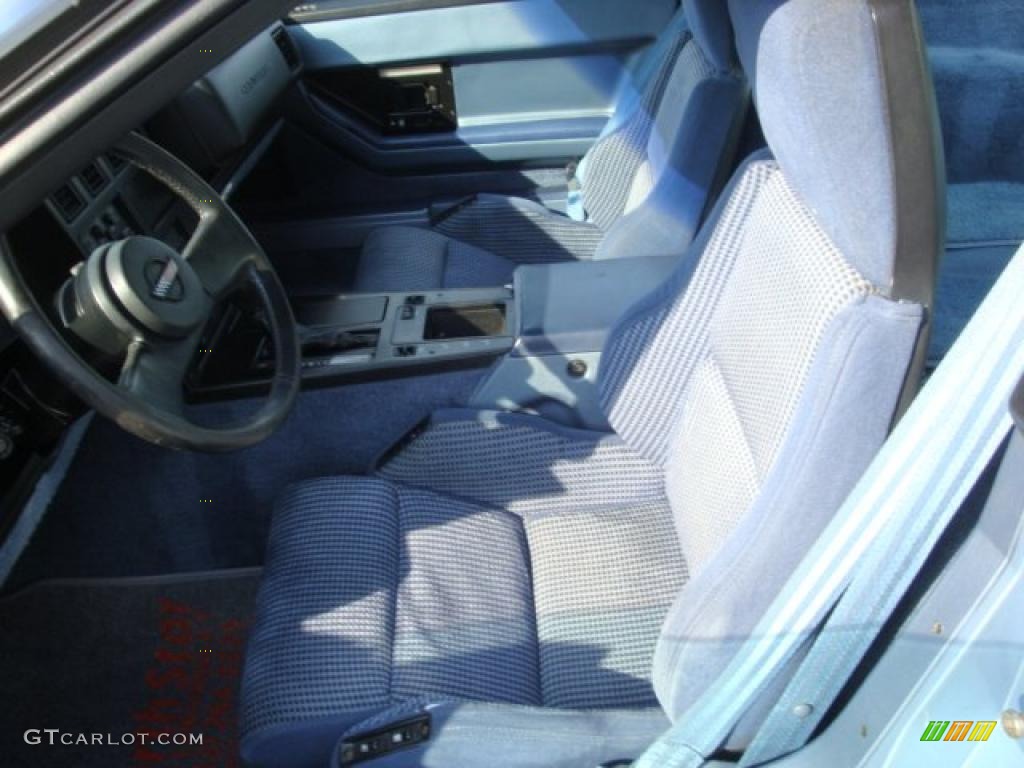 1985 Corvette Coupe - Light Blue Metallic / Medium Blue photo #10