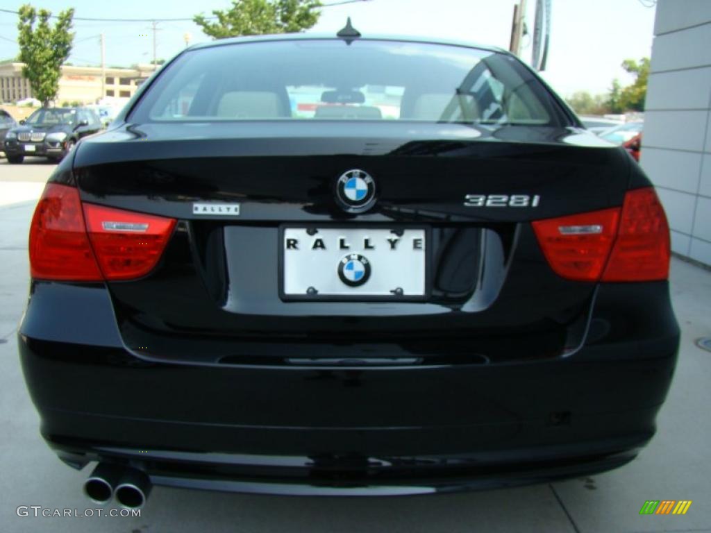 2010 3 Series 328i xDrive Sedan - Jet Black / Beige photo #5