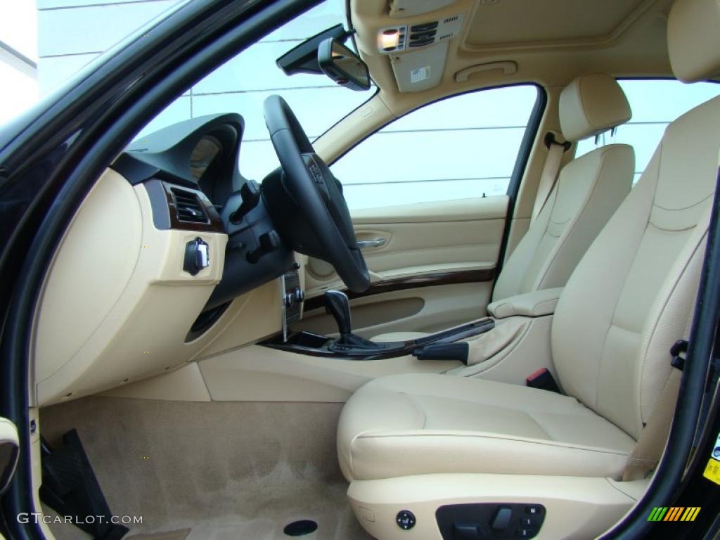 2010 3 Series 328i xDrive Sedan - Jet Black / Beige photo #9