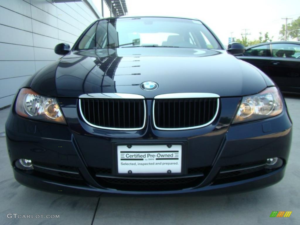 2008 3 Series 328xi Sedan - Monaco Blue Metallic / Beige photo #2