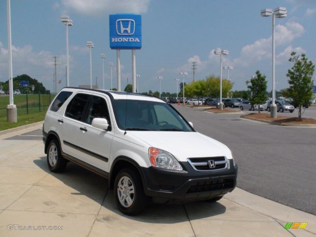 2003 CR-V EX 4WD - Taffeta White / Black photo #2