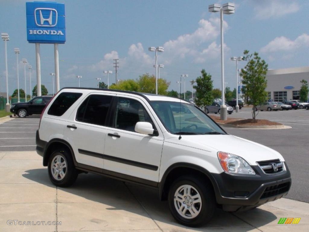 2003 CR-V EX 4WD - Taffeta White / Black photo #3