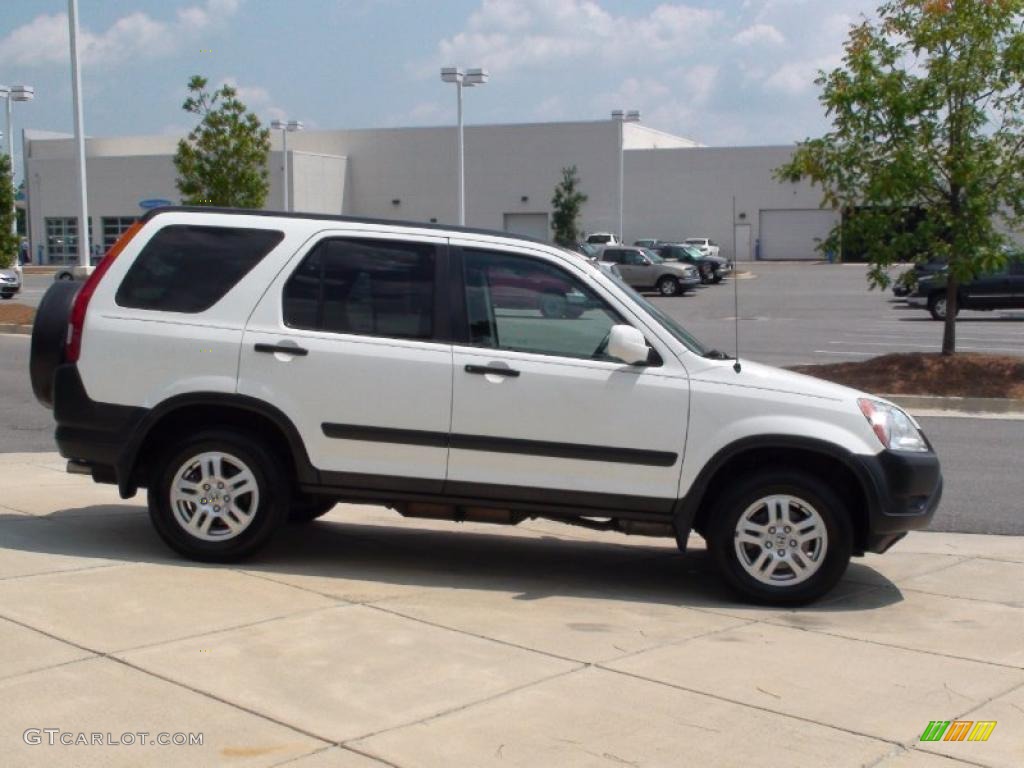 2003 CR-V EX 4WD - Taffeta White / Black photo #4