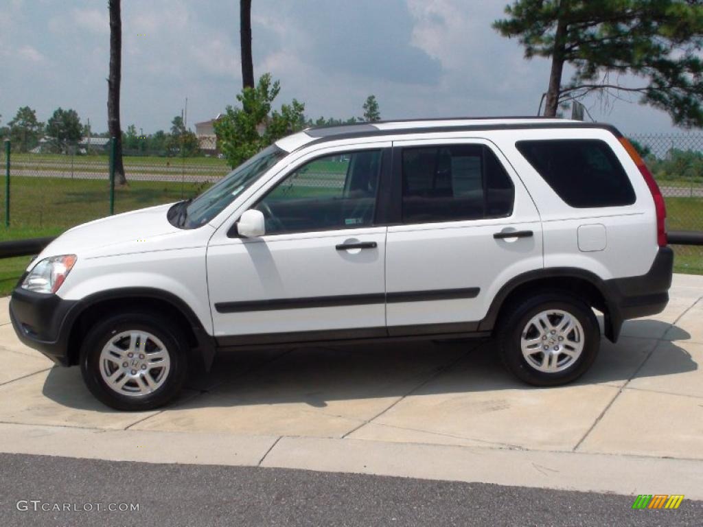 2003 CR-V EX 4WD - Taffeta White / Black photo #11