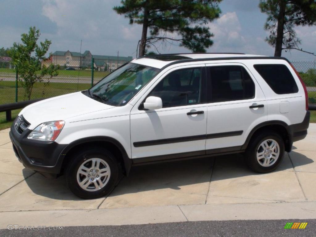 2003 CR-V EX 4WD - Taffeta White / Black photo #12