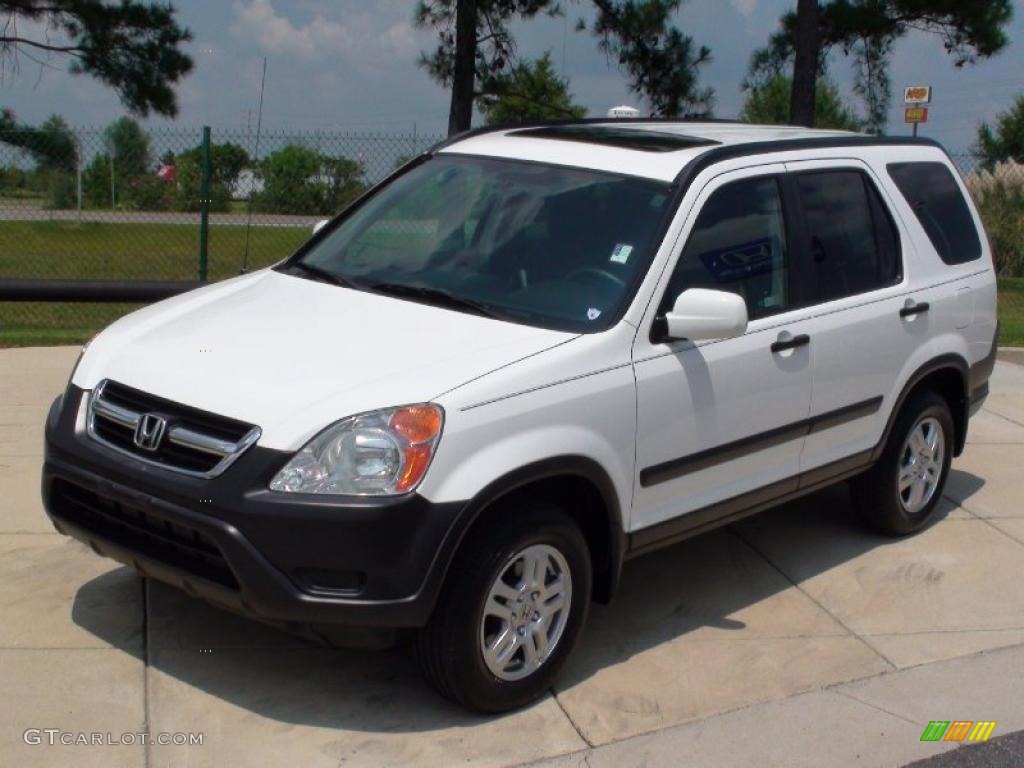 2003 CR-V EX 4WD - Taffeta White / Black photo #13