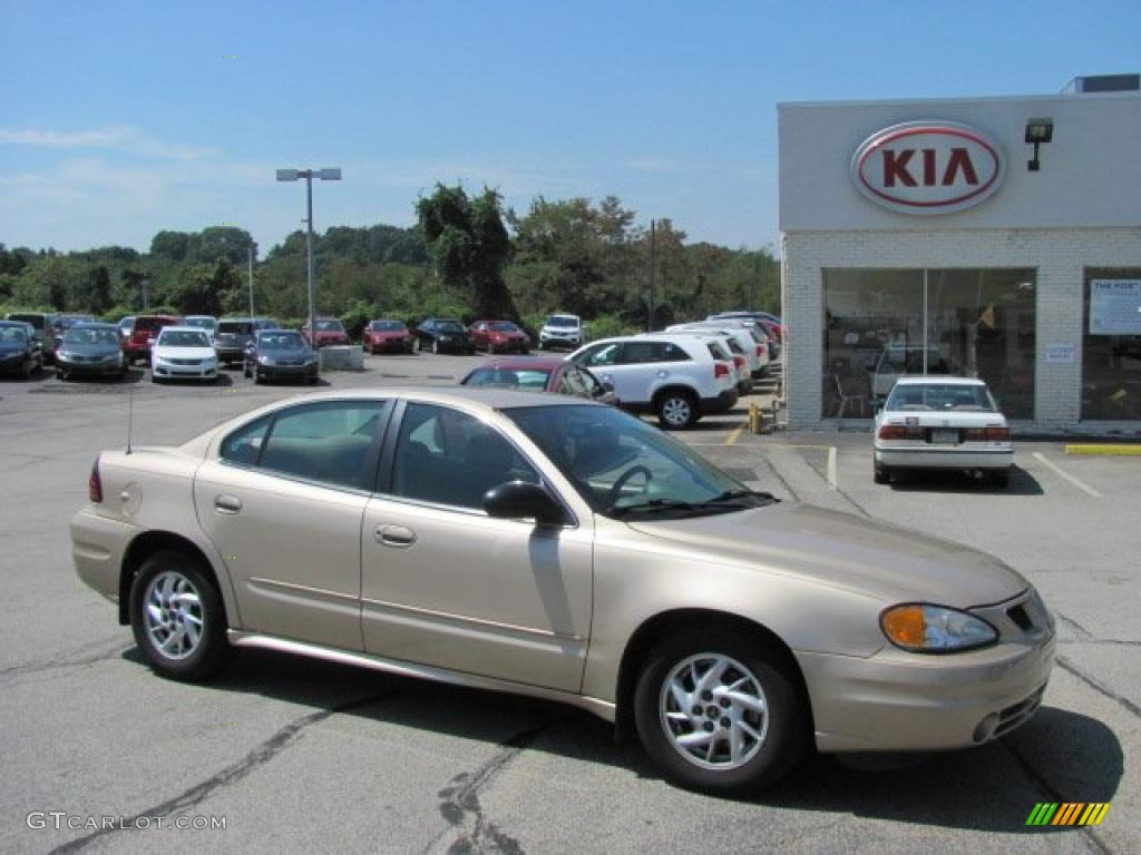 2004 Grand Am SE Sedan - Champagne Beige Metallic / Dark Taupe photo #1