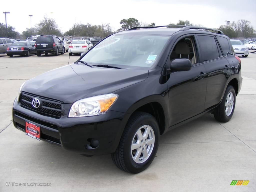 2007 RAV4 I4 - Black / Taupe photo #1