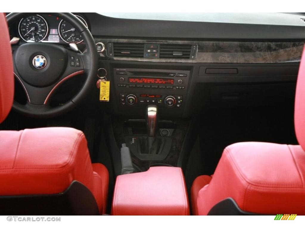 2007 3 Series 335i Convertible - Jet Black / Coral Red/Black photo #5